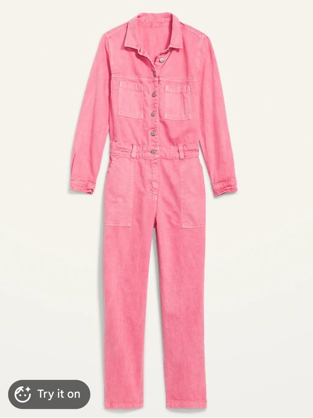 Old Navy Pink Utility Jumpsuit